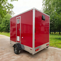 ZENO extérieur 2 Station toilettes remorque luxe Mobile salle de lavage remorque Portable toilette salle de bain remorque