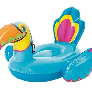 PVC <b>Inflatable</b> Toucan Buoy <b>Float</b> 180*150*89 CM with Two Handles for Swimming Pool <b>Float</b> Summer Beach Fun - Product Image 1