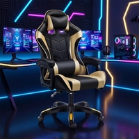 Chaise de Gaming Ergonomique Noire et Blanche en Cuir PU Style Racing avec Appui-tête et Coussin Lombaire Réglables, Inclinable et Pivotante – Vente en Gros Usine