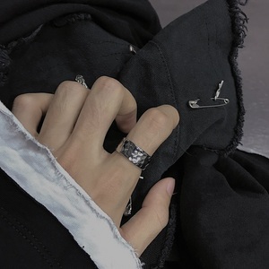 VAF Hip Hop çekiç yüzük Bagues Homme Acier Inoxydable titanyum paslanmaz çelik özel oyulmuş yüzük erkekler için - Product Image 5