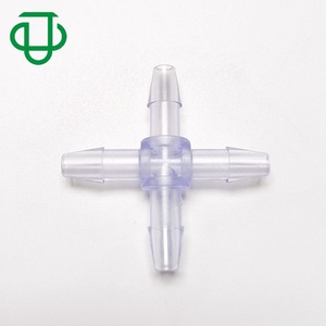 Conector de Tubería Flexible de Plástico Azul en Forma de Cruz de Cuatro Vías para Suministro de Acuarios Cr103 108 29 - Product Image 3