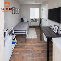 Cbox – Nouvelle conception de bâtiment scolaire sur mesure, dortoir étudiant à 3 étages, maison préfabriquée en conteneur