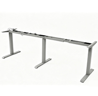 Vente en gros, MOQ 1 ensemble : Cadre de bureau électrique réglable en hauteur à 3 moteurs et 3 pieds, pour table de conférence rectangulaire professionnelle