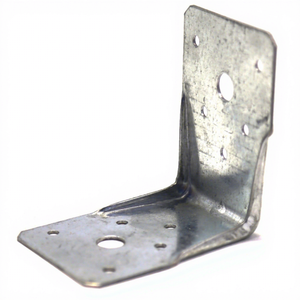 Connecteur en bois personnalisé, acier galvanisé, support d'<span class=keywords><strong>angle</strong></span> à 90 degrés avec <span class=keywords><strong>double</strong></span> nervure de renforcement - Product Image 1