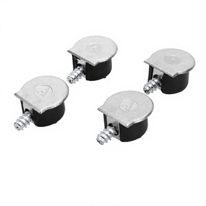 Supporto per Ripiani Tre-in-Uno in Lega di Zinco Nero, Porta Ripiani per Armadi con Fori da 20mm, Adatto per Altri <span class=keywords><strong>Mobili</strong></span> - Product Image 2