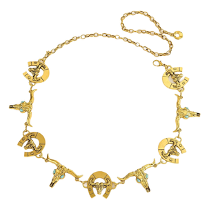 <span class=keywords><strong>Cadena</strong></span> <span class=keywords><strong>de</strong></span> cuerpo <span class=keywords><strong>de</strong></span> Metal <span class=keywords><strong>de</strong></span> estilo étnico Vintage para mujer, cinturón con colgante <span class=keywords><strong>de</strong></span> cabeza <span class=keywords><strong>de</strong></span> toro <span class=keywords><strong>de</strong></span> <span class=keywords><strong>vaquero</strong></span> occidental, nueva colección - Product Image 4