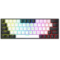 Keyboard Mekanik OEM 60% Berkabel, Tipe-C Lepas Pasang, 63 Tombol, Lampu Latar LED RGB untuk Kantor dan Gaming