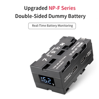 Batterie factice double face série NP-F550/970 pour lumière LED pour moniteurs Atomos Ninja/Shinobi pour émetteur vidéo DJI SDR
