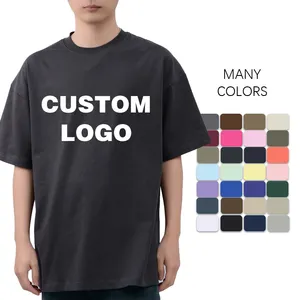 Gelan Custom Logo 100% cotton t shirt 230 GSM Fabric Men Women blank high quality t-shirt Customizable patterns and logos