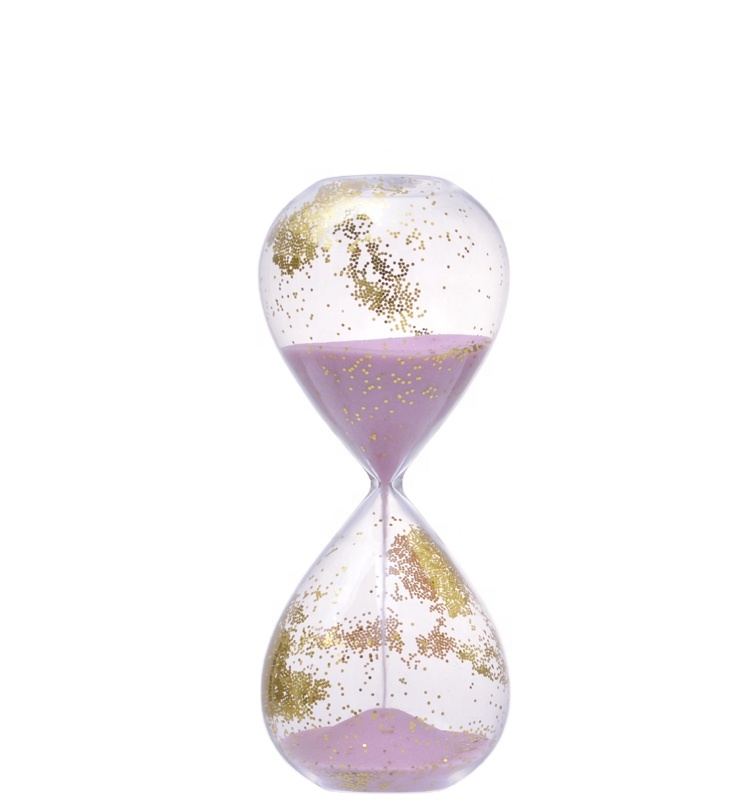 3 minutes decorative sand timer love pink color Art Decor nice handcraft for dorm room stay stable on desks