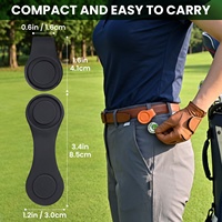 Clip de chapeau magnétique personnalisé en gros pour marqueur de balle, clip de chapeau en silicone pour le golf, accessoires de golf