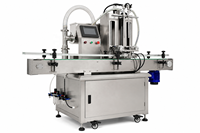 Machine de remplissage entièrement automatique à double tête avec pompe magnétique et système d'alimentation automatique par piston