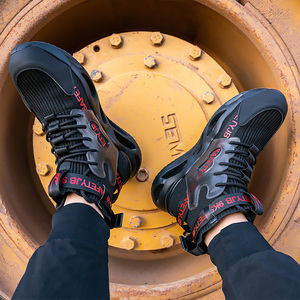 Chaussures de sécurité de travail en acier de haute qualité Dian Sen, baskets décontractées respirantes et légères pour hommes, chaussures de sport de haute qualité pour hommes - Product Image 3
