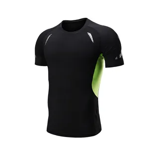 Lt Custom Logo Promotionele Hardloop Sport T-Shirt Top Mannen Atletische Spandex Rekbare Sportschool Snel Droog T-Shirts