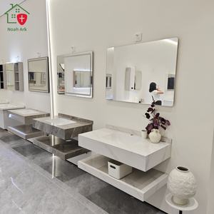 Mueble de Baño Moderno de Madera Contrachapada, Resistente al Agua, Ecológico, con Acabado Lacado, de Pared, de Alta Calidad y Bajo Precio, Certificado por CE, Directo de Fábrica - Product Image 1