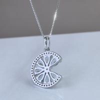 Pendentif Lune en Argent Sterling 925 Plaqué Rhodium avec Pierres Précieuses Naturelles Taillées en Poire, Vente en Gros Usine, Idéal pour Femme, Cadeau ou Usage Quotidien