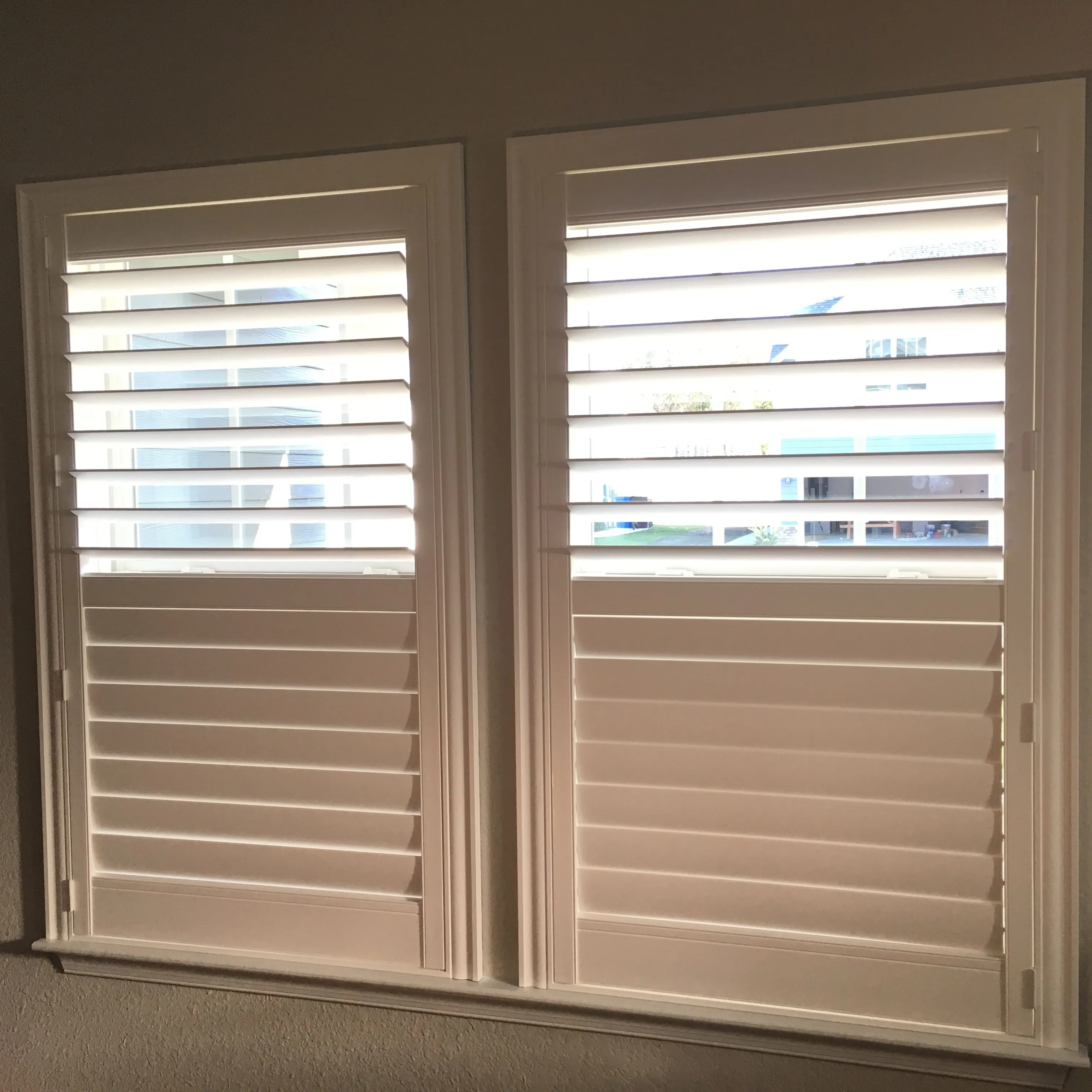 Excellent Quality Good Price PVC plantation window Shutters for Windows and Doors