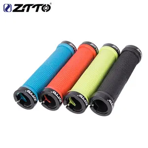 ZTTO Bicycle Straight Handle Mountain Bike Handlebar Cover Lockable Non-slip Rubber Handlebar Cover Bilateral Locking