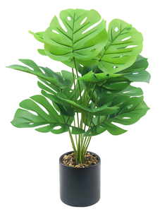 Plante artificielle de Monstera Deliciosa, faux palmier tropical, faux fromage <span class=keywords><strong>suisse</strong></span> pour la maison, le jardin, le bureau et le magasin. - Product Image 3