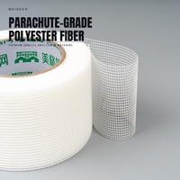 MEIGEER Filet anti-fissures standard 8cm*20m, toile de plâtre flexible en polyester pour cloisons sèches, plafonds et murs en gypse