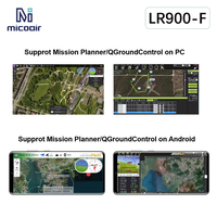 Radio de télémétrie LoRa Micoair 900 MHz, portée 30 km, pour drones et robotique, module de transmission de données LR900-F ABS Pixhawk/Ardupilot/PX4