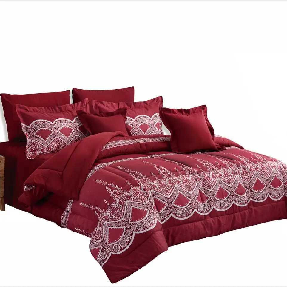 KOSMOS microfiber printed comforter bedding set