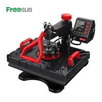 Machine d'impression par sublimation multifonctionnelle Freesub pour chapeaux/casquettes, tasses, 5 en 1, presse à chaud pour t-shirts P8100-5