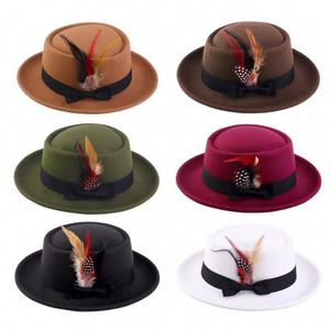 Chapeau de cérémonie pour femme en mélange de laine de haute qualité, à large bord, pour soirées et événements formels, toutes saisons, vente en gros - Product Image 1
