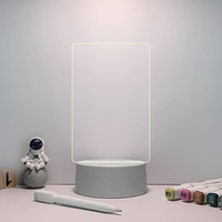 Guangdong fabricant d'acrylique personnalisé clair multifonctionnel acrylique note babillard LED