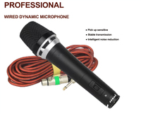 Microphone Vocal Dynamique Filaire Professionnel Cardioïde de Haute Qualité GPUB Y9 pour le Chant avec Câble Audio de 5 m en Matériau Métallique
