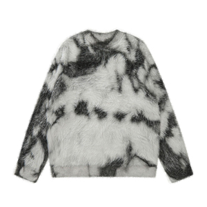 Pull en maille classique décontracté à manches longues pour homme, design simple et tendance, en acrylique, coupe classique - Product Image 4