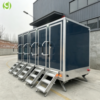 Remorque Sanitaire Goeasy Moderne et Luxueuse à Structure en Acier, Grande Capacité, pour Événements Publics ou Extérieurs, Usage Commercial