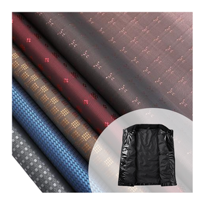 Prix usine 190T taffetas couleur unie motifs de gaufrage personnalisés tissu de doublure en taffetas de Polyester avec des frais de main parfaits - Product Image 1