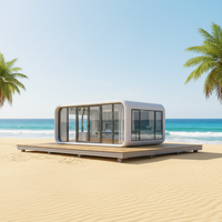Prix bas, structure en acier modulaire personnalisée de luxe, hôtel en plein air, bureau, bâtiment préfabriqué, maison confortable