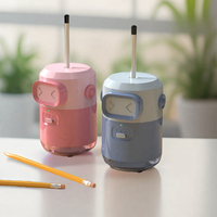 Taille-crayon électrique d'école de lame mignonne d'enfants de batterie intégrée pour le crayon avec la ligne d'USB