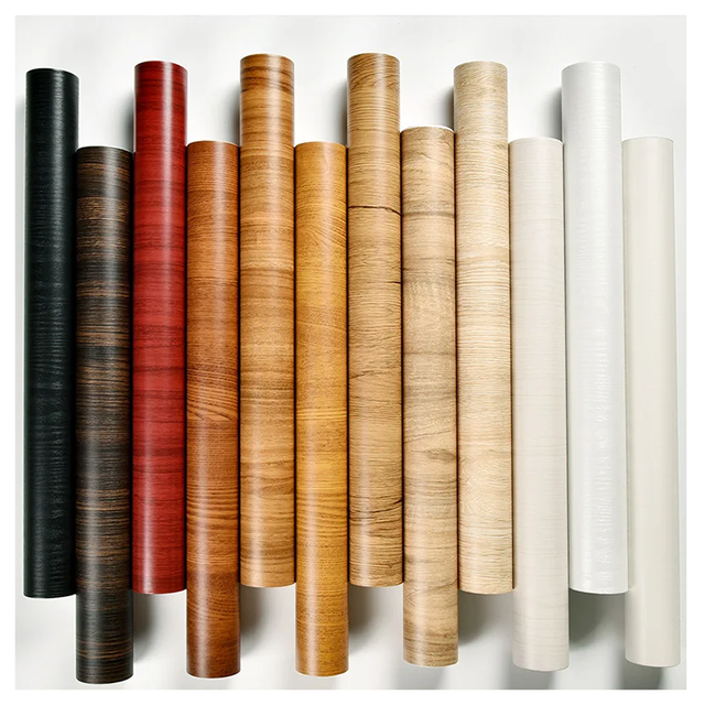 SC 2024 Wood Grain Wallpaper Self-adhesive Waterproof Moisture-proof Luxury Wood Decorative Wallpaper