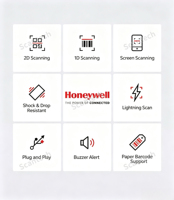 Lecteur de codes-barres portable Honeywell Voyager XP Extreme 1470g, scanner 1D 2D, interface USB, lecteur de codes-barres filaire