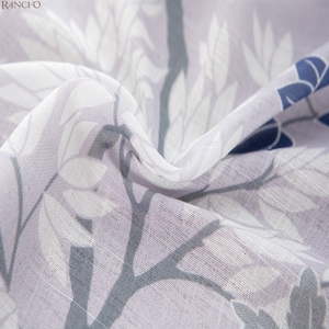 Rideau en tissu transparent personnalisé 100% polyester, design d'impression coloré - Product Image 5