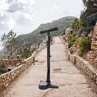 Pompe à pied pour vélo de haute qualité et confortable, en acier noir garanti, pour pompe à air à haute pression quotidienne pour vélo