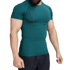 Wholesale Custom Sublimation <b>Men</b> Shorts Sleeve <b>Compression</b> <b>Shirt</b> New Polyester Spandex Quick Athletic <b>Compression</b> <b>Shirts</b> - Product Image 6