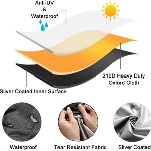 Housse de protection extérieure imperméable et anti-poussière pour scooters, vélos électriques et voitures ; Accessoires de protection de voiture - Product Image 2
