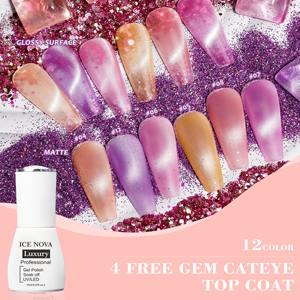 Esmalte de <span class=keywords><strong>Uñas</strong></span> en Gel 4-Free Gem Cat Eye, 12 Colores, Efecto Cristal Cromado para Uso en Salón, Esmalte de <span class=keywords><strong>Uñas</strong></span> en Gel UV, Acabado Magnético Cat Eye - Product Image 3