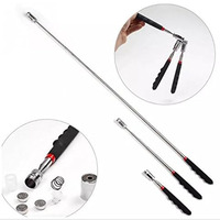 Bâton magnétique ajustable télescopique extensible de 8LB avec lumière LED