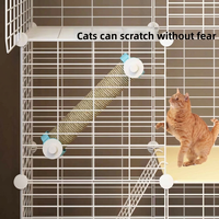 Poteaux à gratter verticaux en corde de sisal – Accessoires pour cages à chat pour usage intérieur, arbre à chat interactif pour chatons et chats adultes