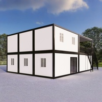 conteneur détachable préfabriquée moderne en usine Construction en acier à 2 étages Conteneur Site Bureau Appartement Hôtel