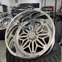 Jantes forgées sur mesure pour camions tout-terrain 4x4 6x6 22x12 24x14 26x14 26x16 5x5.5 5x127 5x139.7 6x135 6x139.7 8x170 8x200 RAM DuallyWheel
