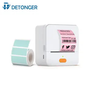 DETONGER P1 DP26 DP23 الكرتون شريط ألوان الذاتي لاصق ملصق للماء مقاومة للخدش مخصص الحرارية ورقة