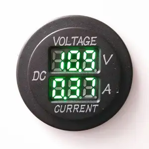 Best Selling car dual 22mm usb voltmeter with ammeter digital voltage for marine car boat