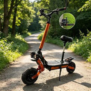 Stock d'entrepôt aux États-Unis, trottinette électrique M11, 60V 30Ah, double moteur, pneus tout-terrain de 11 pouces, trottinette électrique pliable pour adultes avec amortisseur - Product Image 1