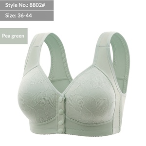 Reggiseno Plus Size da Donna con Chiusura Frontale, Pizzo Floreale, Traspirante, Senza Ferretto, Comodo, Monopezzo, Senza Cuciture, per Allattamento - Product Image 5